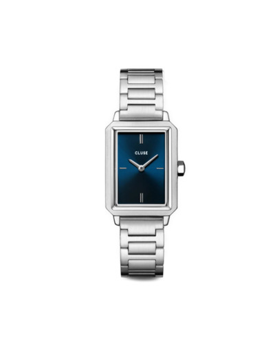 Montre Cluse Fluette Steel, Dark Blue, Silver
