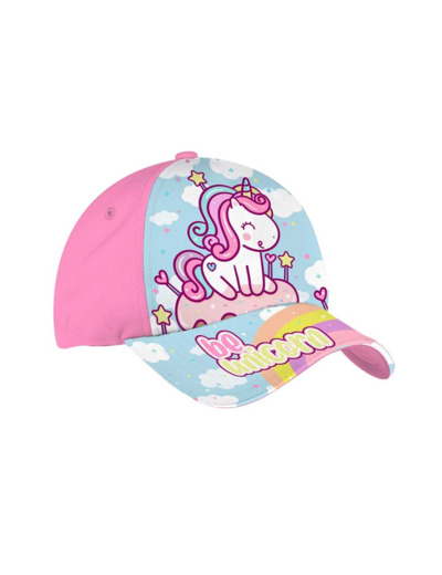 Casquette fille rose la licorne magique