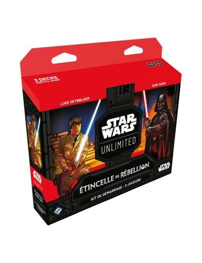 Star Wars Unlimited : Etincelle de Rébellion - Kit de Démarrage 2 Joueurs