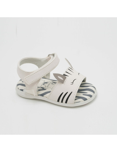 Sandale ouverte bebe fille blanc