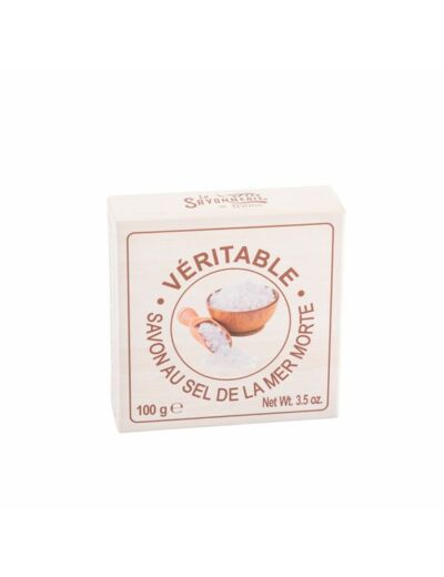 SAVON AU SEL BLANC DE LA MER MORTE SAVONNERIE DE NYONS 100G