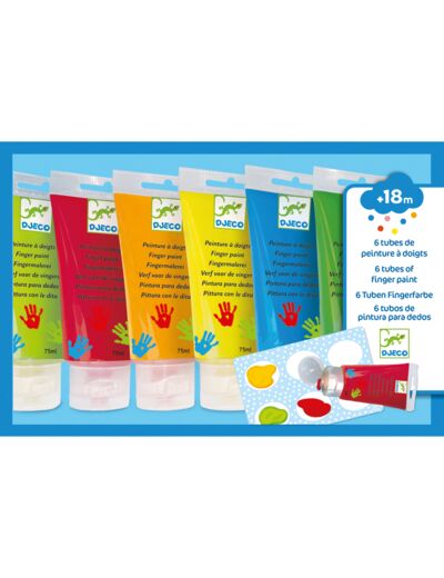 6 Tubes De Peinture À Doigts - DJ08860