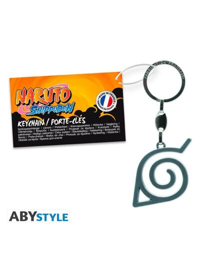 NARUTO SHIPPUDEN - Porte-clés 3D "Konoha" MADE IN FRANCE