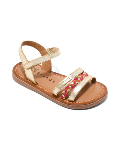 Sandale ouverte fille or