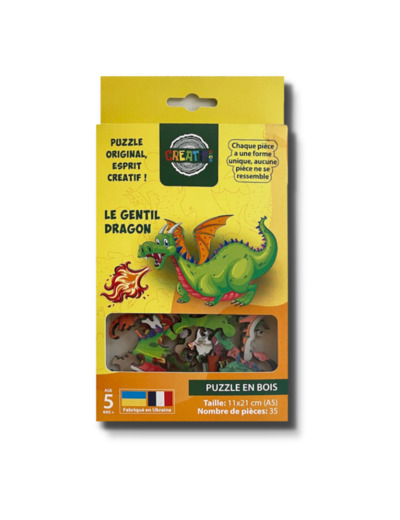 Le Gentil Dragon Puzzle en bois