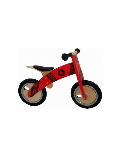 Draisienne en Bois Rouge - Kurve - Kiddimoto - 614