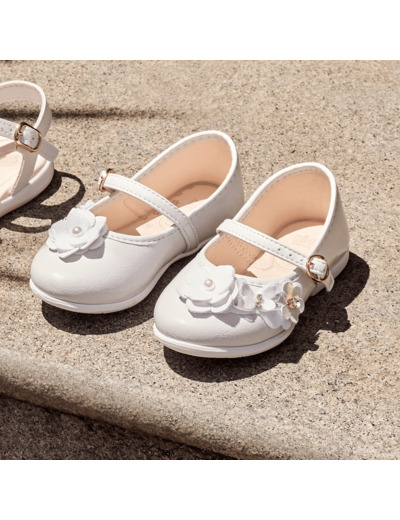 Ballerine bebe fille blanc