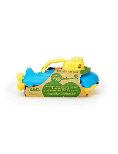 Sous marin poignée jaune en plastique recyclé - 3901033 - Green Toys