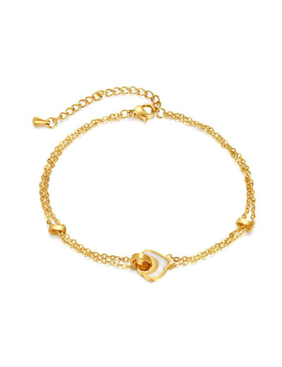 Bhavna bracelet de cheville en acier inoxydable