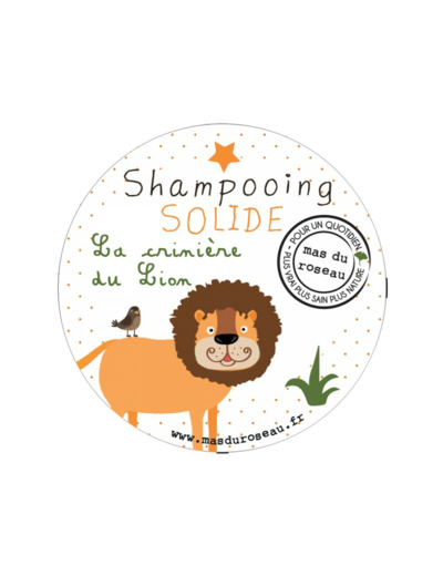 SHAMPOOING SOLIDE ENFANT CRINIERE DE LION MAS DU ROSEAU 60G