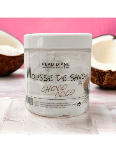 Mousse de savon chocolat coco