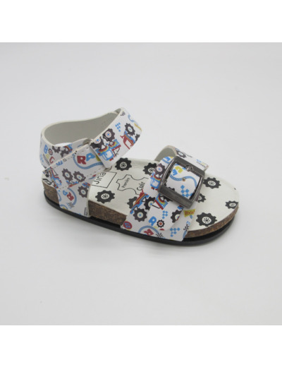Sandale ouverte bebe garcon blanc