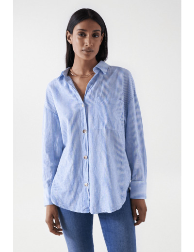 CHEMISE OVERSIZE À RAYURES