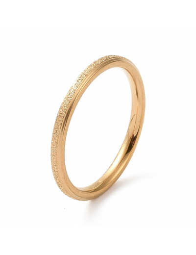 PALMA BAGUE ACIER OR