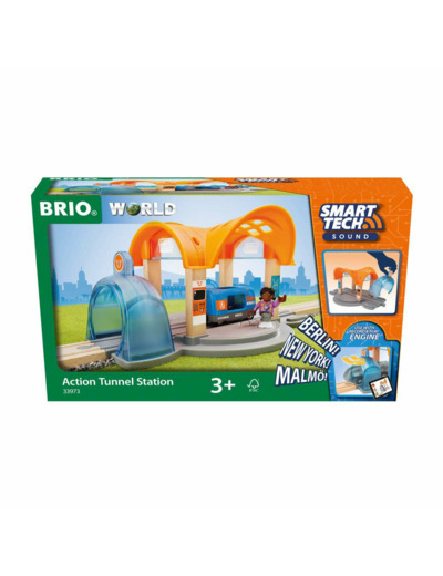 Gare Smart Tech Sound - Accessoire pour circuit de train en bois - 33973 - BRIO