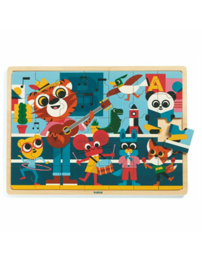 Puzzle en bois Music Maestro 35 pièces - DJECO - DJ01817