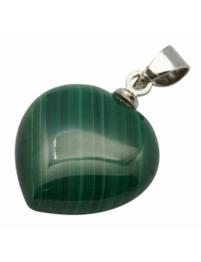 Pendentif en malachite forme coeur