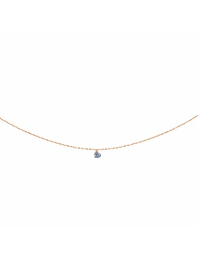 Collier La Brune & La Blonde 360° en or rose et diamant coeur de 0.15ct