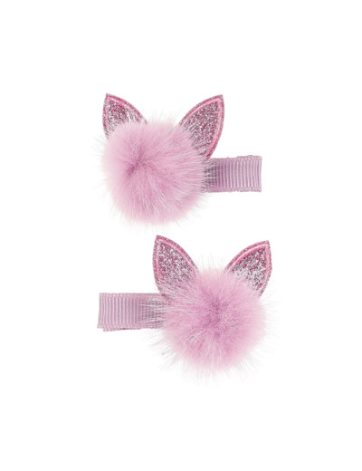 Lot de 2 barettes Chat Violet - 106914 - Souza For Kids