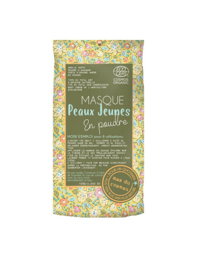 MASQUE EN POUDRE "LIBRE" PEAUX JEUNES MAS DU ROSEAU 120G