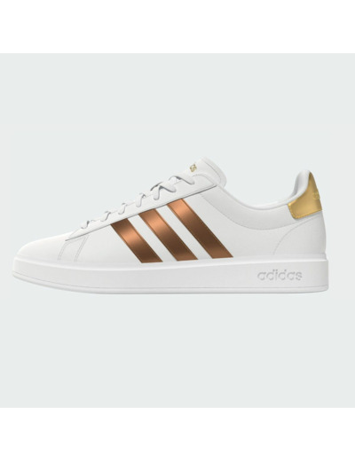 Basket femme blanc or adidas