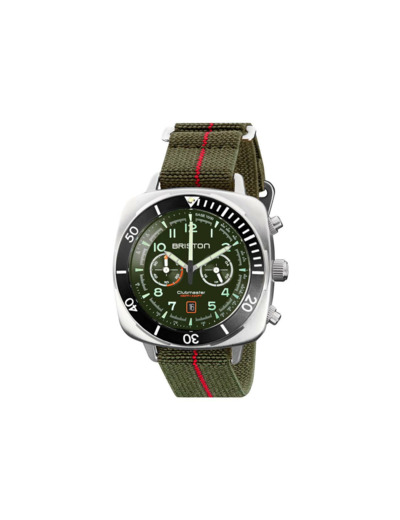 Montre Briston Clubmaster Outdoor Acier - Vert 23144.S.O.16.EGA