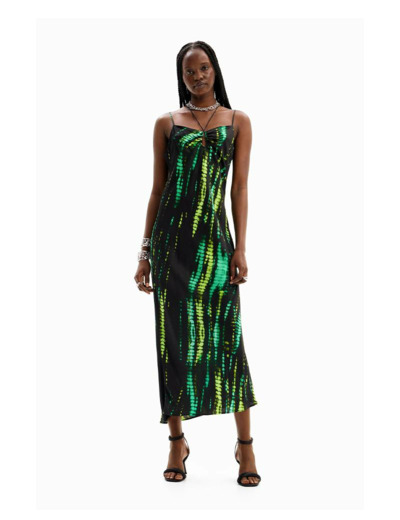 ROBE MIDI TIE AND DYE