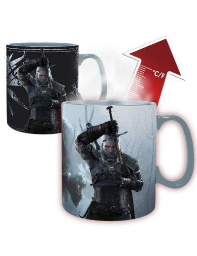 THE WITCHER - Mug Heat Change - 460 ml - Geralt & Ciri