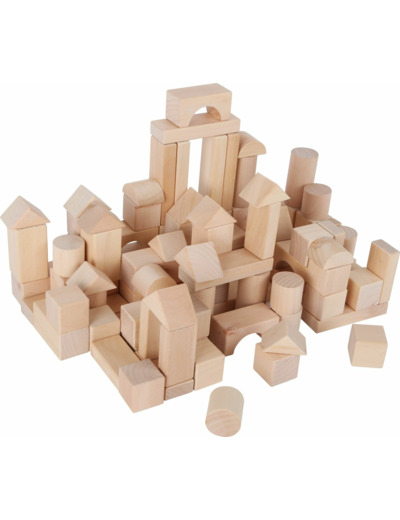 Blocs de construction en bois naturel - 7073