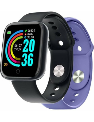 Montre connectee trainerbeator noir et violet