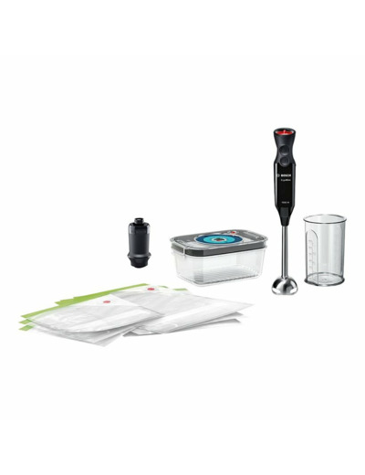 Set mixeur plongeant pied métal ergomixx  + solution de stockage sous vide ref ms6cb61v1