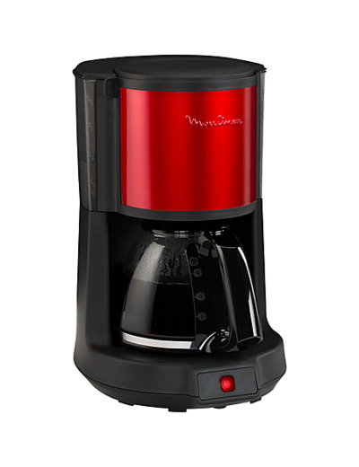 Cafetières filtre - subito select rouge inox - moulinex - fg370d11