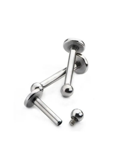Labret tige simple en Titane