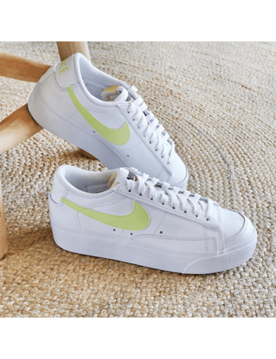 Basket femme blanc nike blazer platform