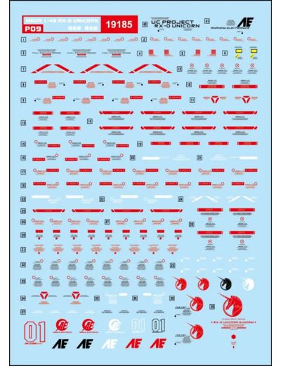 Water Decals MEGA 148 RX0 UNICORN