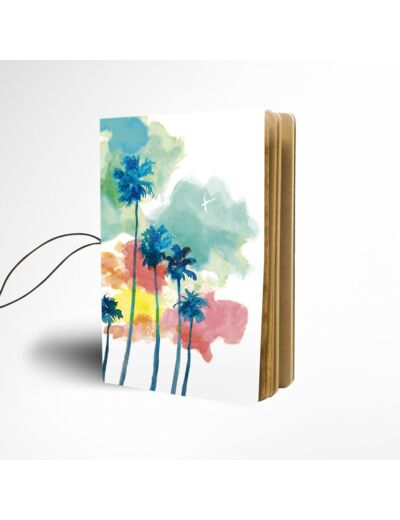 Notebook Watercolor Palms A6