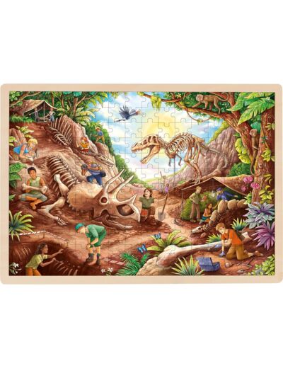 Puzzle Fouille Dinosaures 192 pièces - Goki - 57395