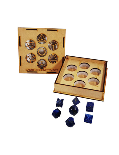 Coffret Géométrie Sacrée en Lapis Lazuli