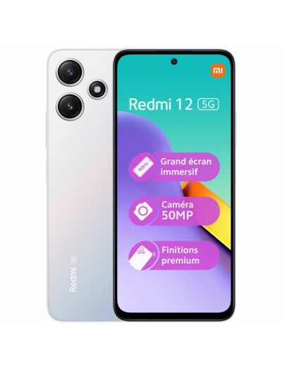 REDMI NOTE 12 128GO 5G Argent