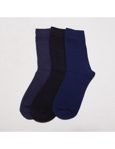 Lot 3 paires de chaussettes homme unies