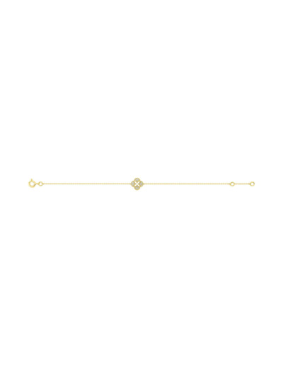Bracelet en or jaune et oxydes de zirconium