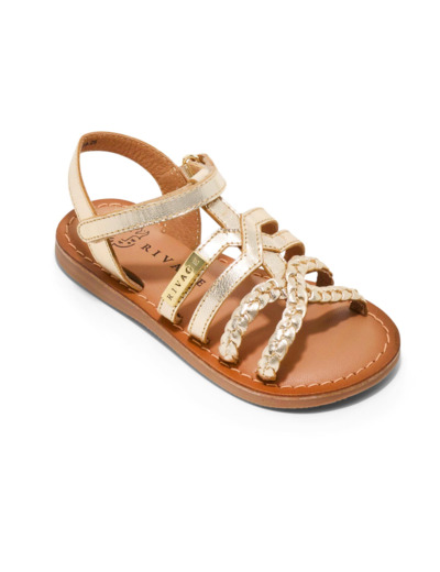 Sandale ouverte fille or