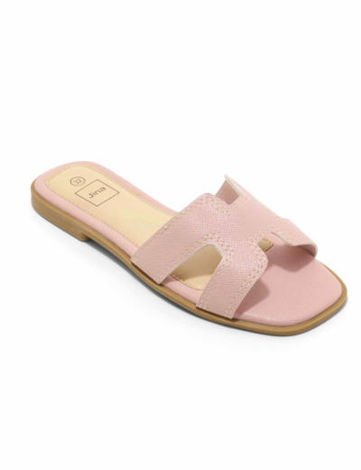 Mule plate junior fille rose