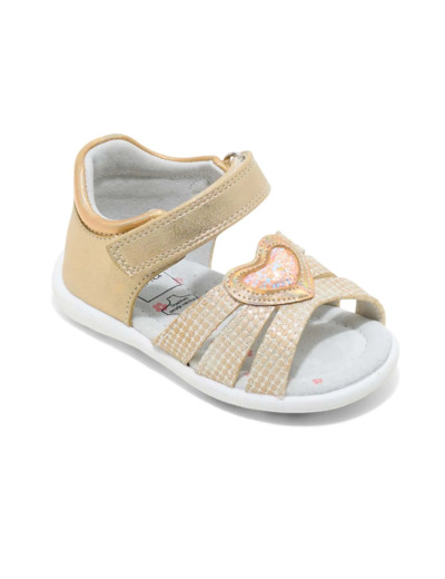 Bottillon ouvert bebe fille or
