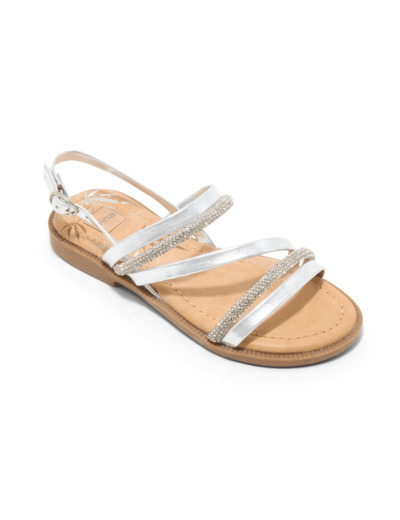 Sandale ouverte junior fille argent