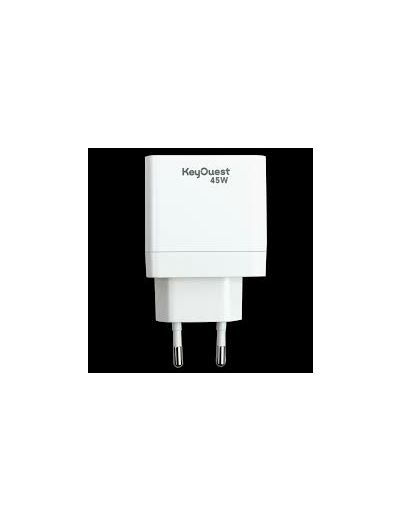 Chargeur secteur ultra rapide blanc