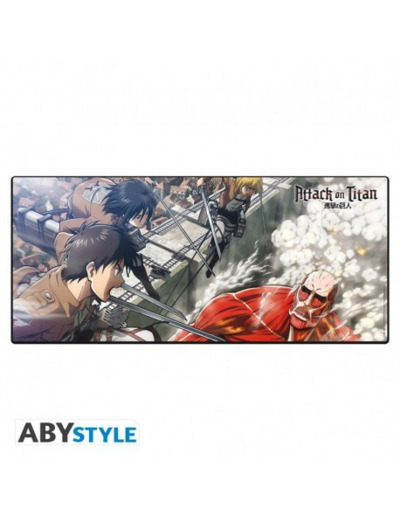 ATTACK ON TITAN - Tapis de souris XXL - Eren vs Titan Colossal