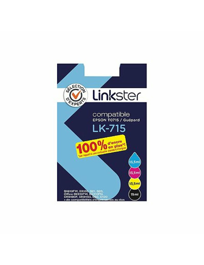 Cartouche d'encre lk-715 compatible xl noir/cyan/magenta/jaune compatible epson t0715