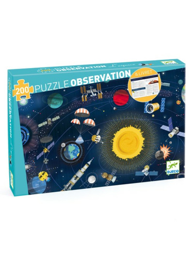 Puzzle L'espace - 200 pcs + livret - FSC MIX - DJ07413