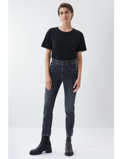 Jean Push In Secret Glamour cropped slim noir